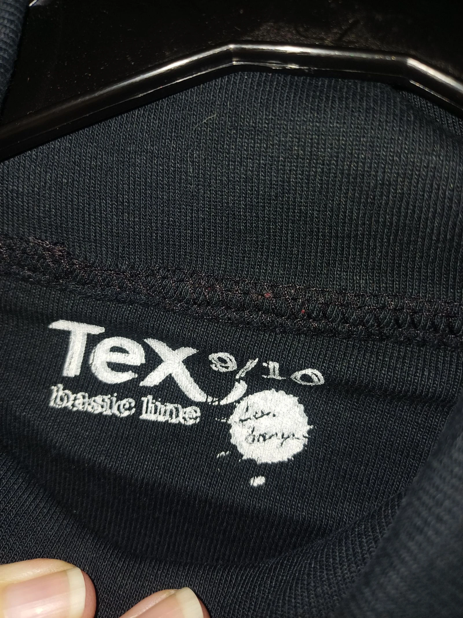 Lange mouw zwart T-shirt merk Tex maat 9 10 jaar – photo 2